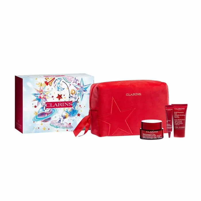 Clarins Super Restorative Day Cream 50ml Set 4 Pieces