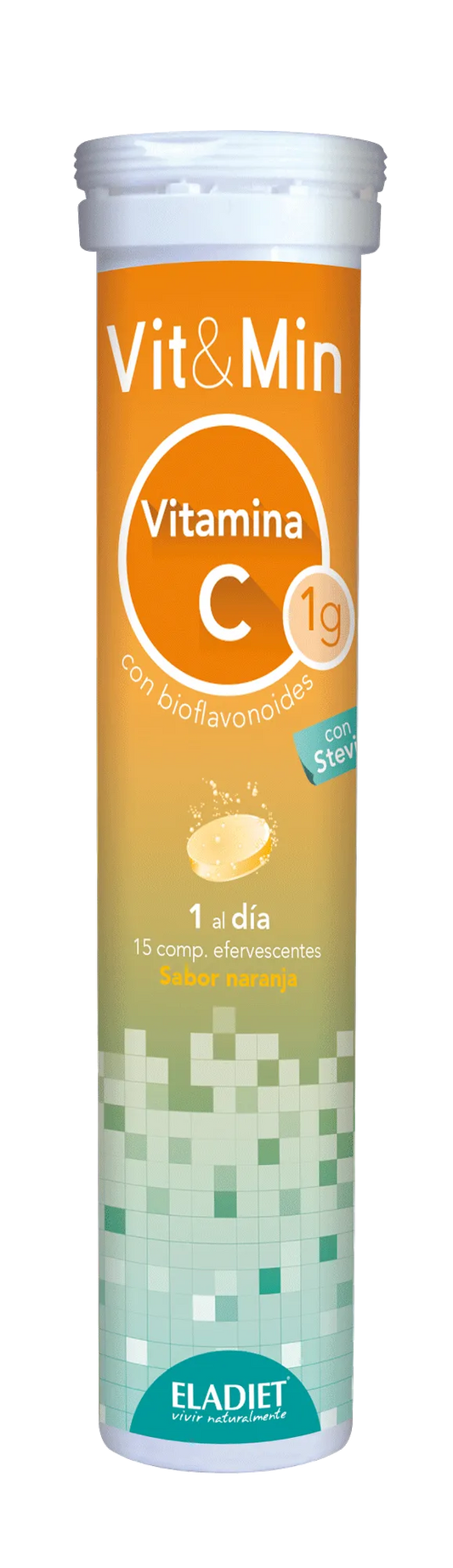 Eladiet Vit y Min Vitamina C 15 Comp Efervescentes