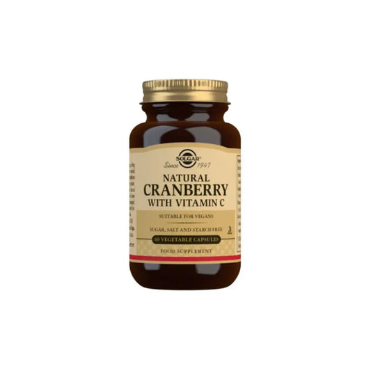 Solgar Natural Cranberry With Vitamin C Vegetable Capsules - Pack of 60